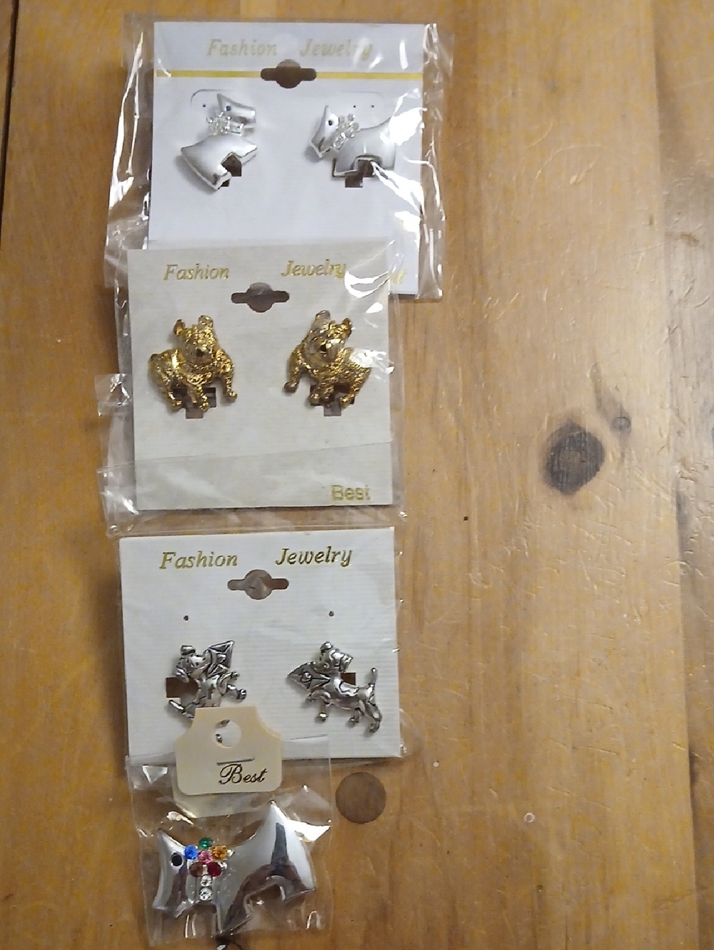 Dog Ear Rings and Dog Pendent.
